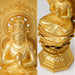 Buddha statue Dainichi Nyorai 15.5cm gold plated 24 gold Isami Danjuro NEW_4