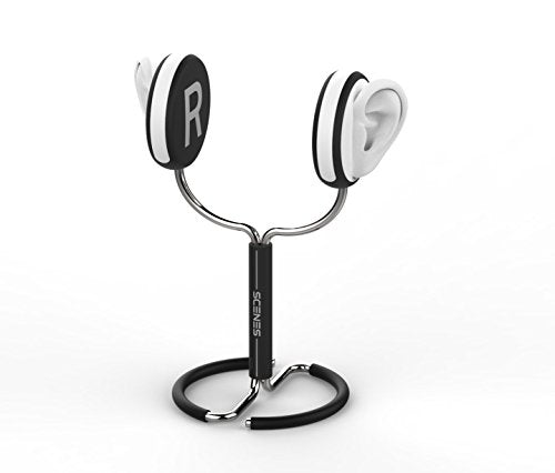 SCENES Lifelike Mic Holder Stand for Binaural Recording Dummy Head Base Earphon_2