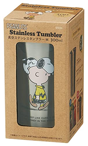 Skaters Stainless Tumbler 300ml SNOOPY Silver 13.6cm NEW from Japan_2