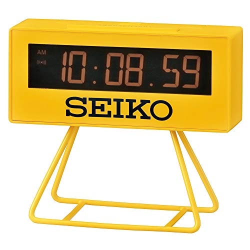 SEIKO Mini Sports Timer Clock Digital Mini Timer Clock SQ815Y Yellow NEW_3