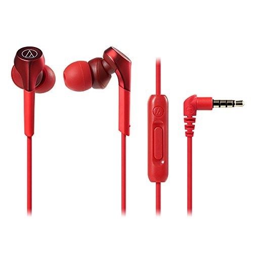 audio technica ATH-CKS550XiS RD SOLID BASS Hi-Res Audio In-Ear Headphones Red_1
