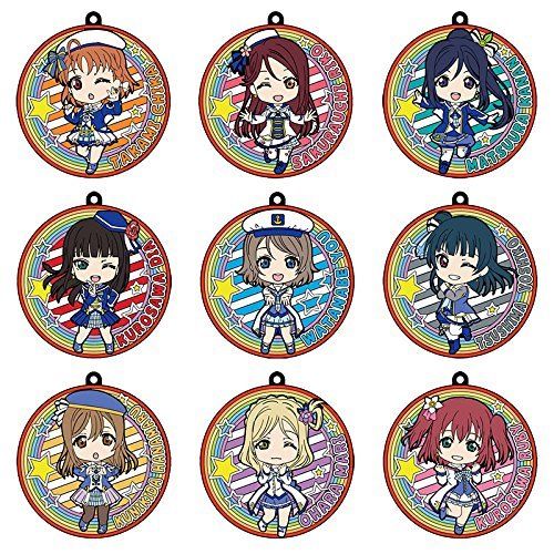 Good Smile Love Live! Sunshine !! Trading Rubber Coaster & Key Holder BOX NEW_1