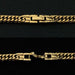 Titanium double Kihei 6-Flat Necklace 50cm Men 6.5mm width (Gold ion plating)_5