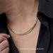 Titanium double Kihei 6-Flat Necklace 50cm Men 6.5mm width (Gold ion plating)_6