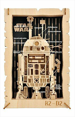 ENSKY PAPER THEATER STAR WARS  R2-D2 Wood style NEW from Japan_1