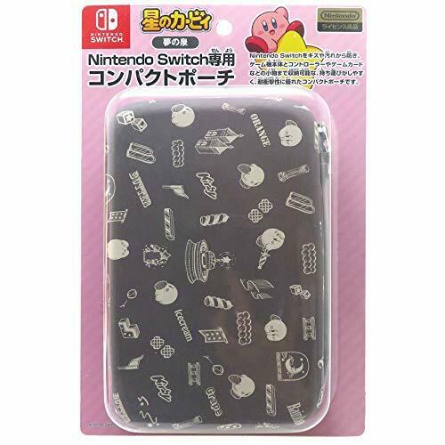 Kirby Gray NINTENDO SWITCH only compact pouch stars KB-09B NEW_1