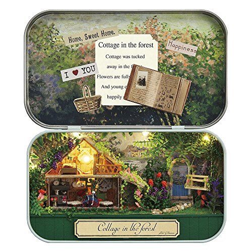 YANOMAN Miniature't Cottage in the Forest Miniature Handmade Kit NEW from Japan_1
