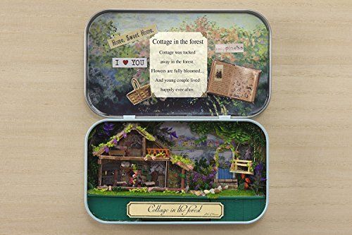 YANOMAN Miniature't Cottage in the Forest Miniature Handmade Kit NEW from Japan_2