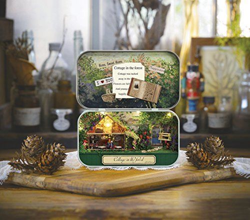 YANOMAN Miniature't Cottage in the Forest Miniature Handmade Kit NEW from Japan_3