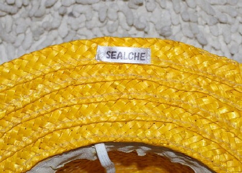 sealche One Piece Luffy's Straw Hat Yellow Costume Play Cosplay 43234-829 NEW_2