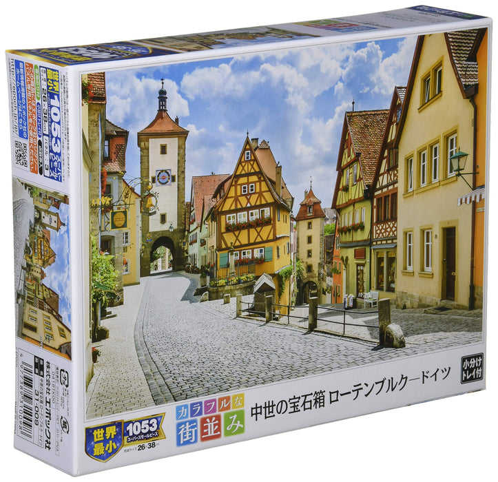 1053piece jigsaw puzzle colorful streets medieval jewelry box Rothenburg ‎31-009_1