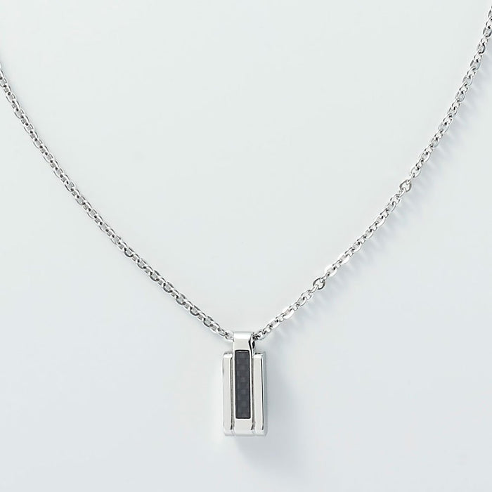Colantotte Necklace ABAPQ04F CARBOLAY Silver 51cm 8.3g Stainless Steel Unisex_2