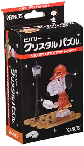 Beverly Crystal 3D Puzzle  Snoopy Detective 34 Pieces NEW from Japan_1