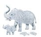 Beverly 3D Crystal Puzzle Elephant Clear 46 Pieces NEW from Japan_1