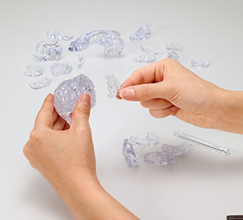 Beverly 3D Crystal Puzzle Elephant Clear 46 Pieces NEW from Japan_3