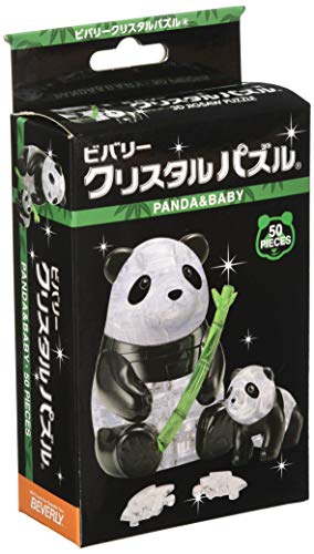 Beverly 3D Crystal Puzzle Panda & Baby 50 Pieces NEW from Japan_1