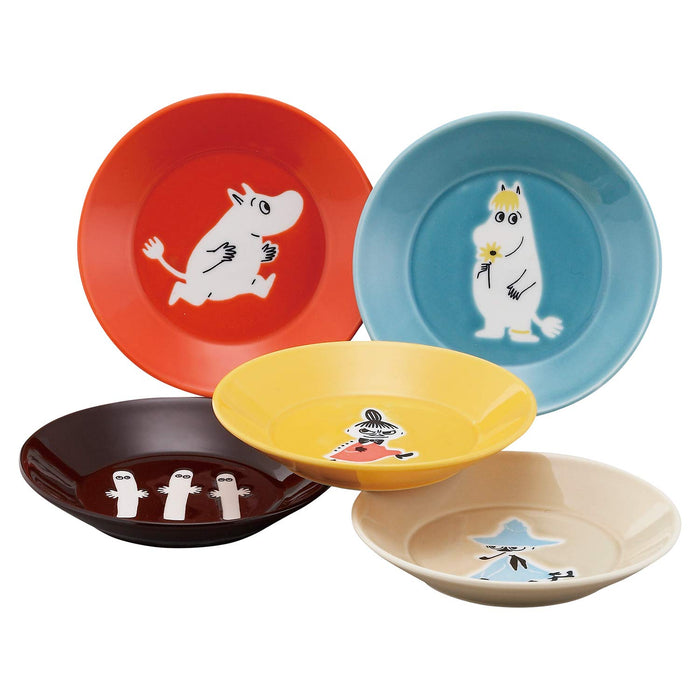 Yamaka Shoten Moomin 13.5cm plate 5-piece set Made in Japan MM1300-57 NEW_1