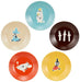 Yamaka Shoten Moomin 13.5cm plate 5-piece set Made in Japan MM1300-57 NEW_3