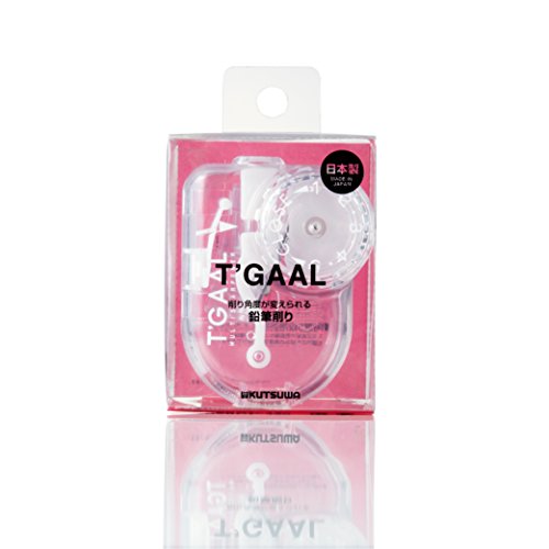 KUTSUWA T'GAAL Angle Adjustable Pencil Sharpener Transparent Clear RS028CL NEW_4