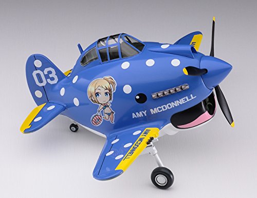 Hasegawa SP382 Egg Girls Collection No.3 Amy Mcdonnell w/P-40 Warhawk 1/20 Scale_4