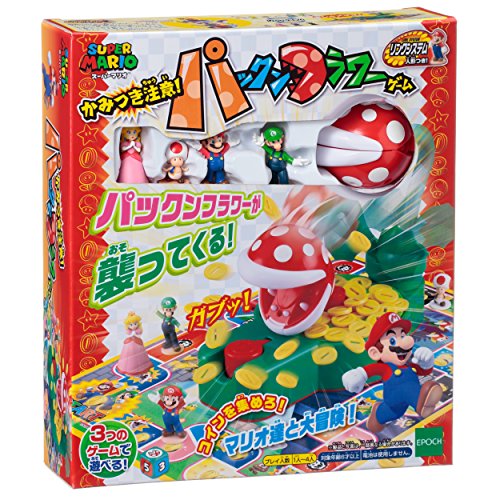 Flower Game Super Mario Biting attention! Pakkun Board Game NEW from Japan_2