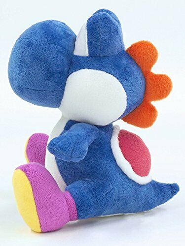 San-ei Boeki Super Mario All Star Collection Plush Blue Yoshi S NEW_2