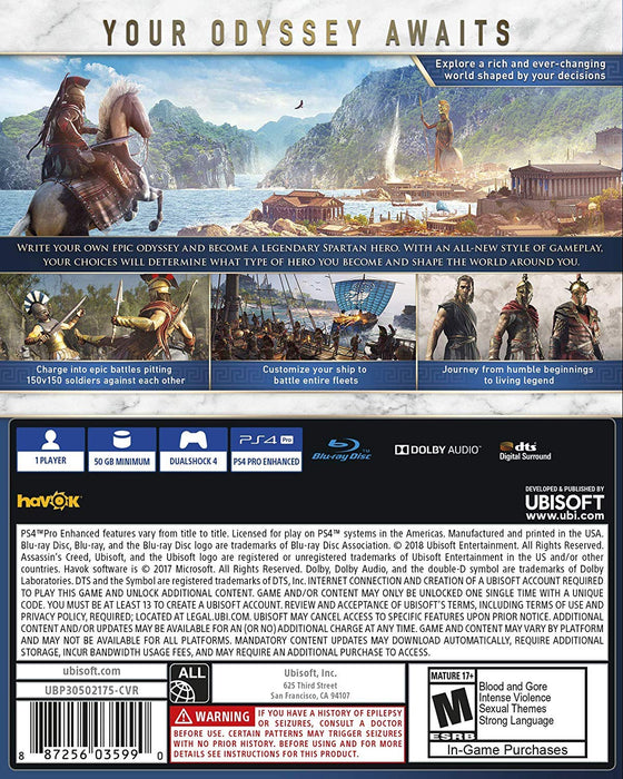 Assassin's Creed Odyssey (North America edition) PS4 Game Software UBP30512175_2