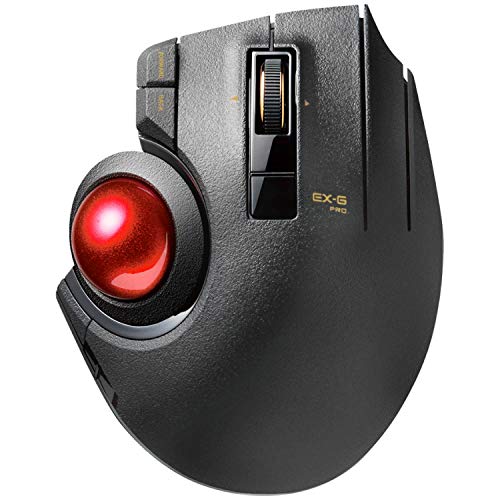 Elecom Mouse Wired/Wireless/Bluetooth Trackball Thumb 8 Button M-XPT1MRXBK NEW_1