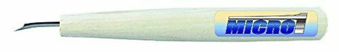 AL-K97 Super-Extra Fine Precise Carving Knife Micro Flat Blade 1.0mm Bent Type_1