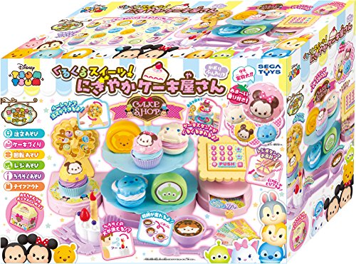 Sega Toys Disney Tsum Tsum KuruKuru Lively Cake Shop Set NEW from Japan_2