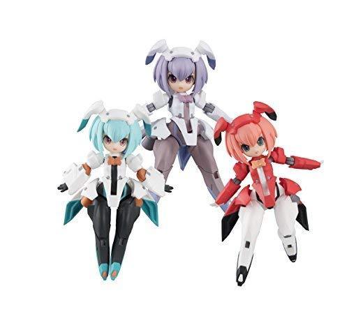 MegaHouse Desktop Army F-606s Frea Nabbit Sisters Set of 3 Figure NEW from Japan_1