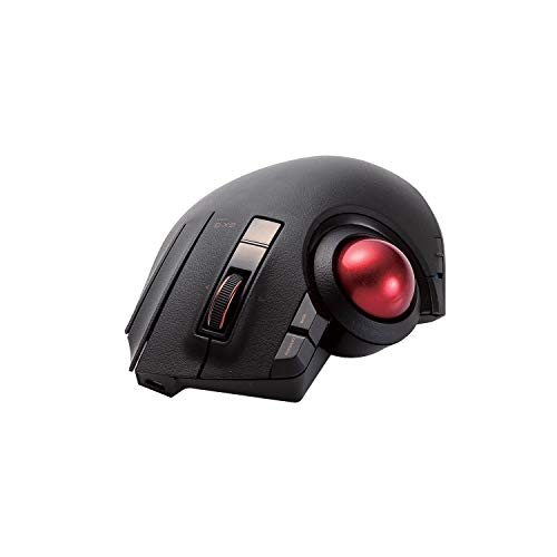 Elecom trackball mouse / thumb / 8 button / wired / wireless / Bluetooth Black_1