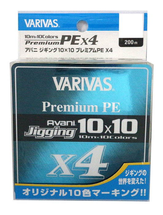 VARIVAS Avani Jigging 10X10 Premium PE X4 200m #1.5 25lb Multi Color Saltwater_1
