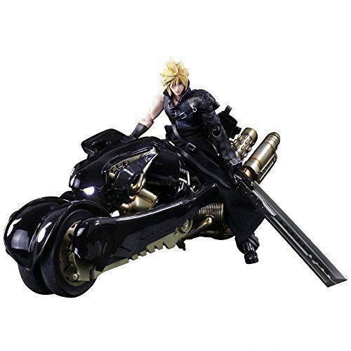 PLAY ARTS KAI Final Fantasy VII Advent Children CLOUD STRIFE & FENRIR Figure NEW_1