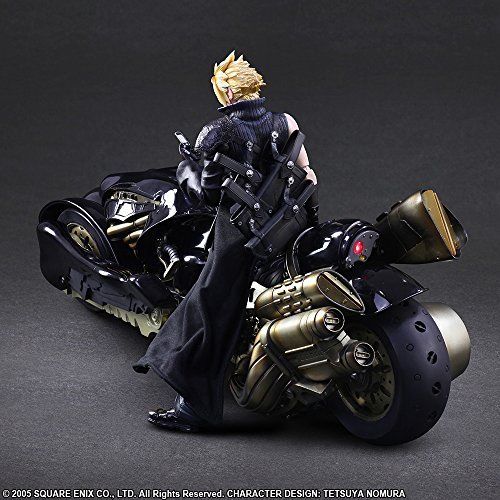 PLAY ARTS KAI Final Fantasy VII Advent Children CLOUD STRIFE & FENRIR Figure NEW_2