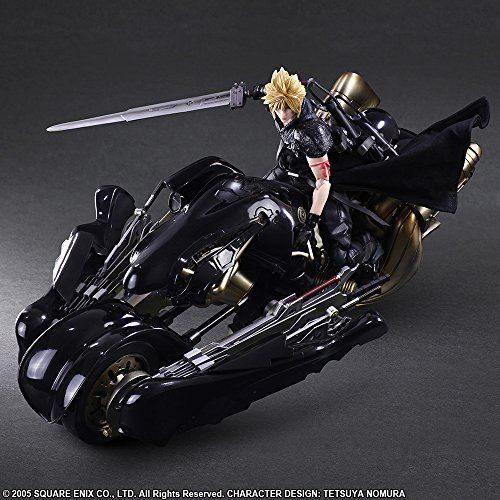 PLAY ARTS KAI Final Fantasy VII Advent Children CLOUD STRIFE & FENRIR Figure NEW_4