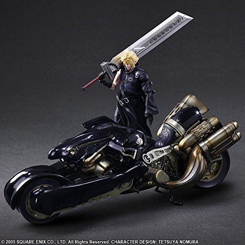 PLAY ARTS KAI Final Fantasy VII Advent Children CLOUD STRIFE & FENRIR Figure NEW_5