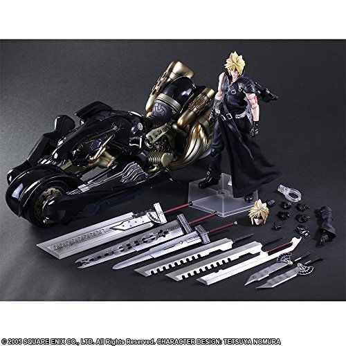 PLAY ARTS KAI Final Fantasy VII Advent Children CLOUD STRIFE & FENRIR Figure NEW_6