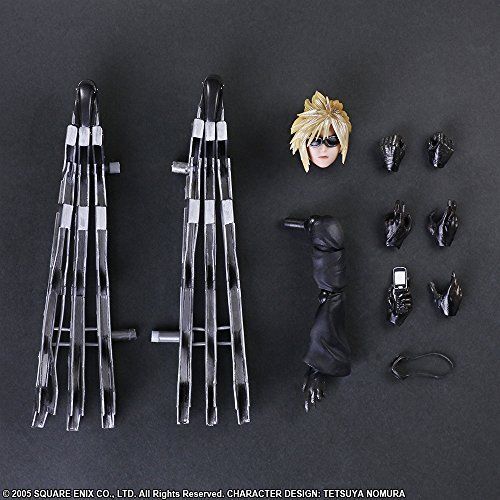 PLAY ARTS KAI Final Fantasy VII Advent Children CLOUD STRIFE & FENRIR Figure NEW_9