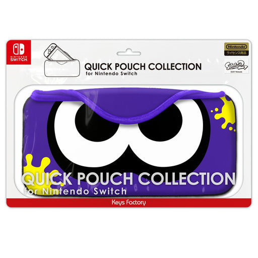 QUICK POUCH COLLECTION for Nintendo Switch splatoon2 squid Bright Blue CQP-003-2_1