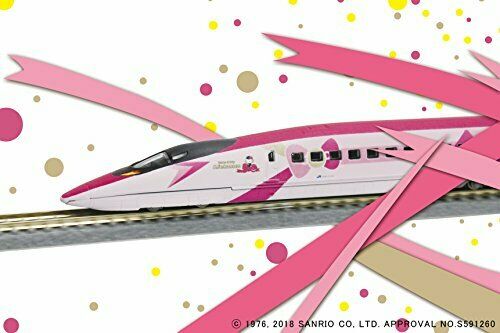 Rokuhan Z Scale Series 500 Hello Kitty Shinkansen Additional Five Car Set NEW_3