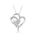 S. Whit Necklace Ladies Chain Silver 925 Eternal Love Open Heart_1