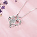 S. Whit Necklace Ladies Chain Silver 925 Eternal Love Open Heart_4