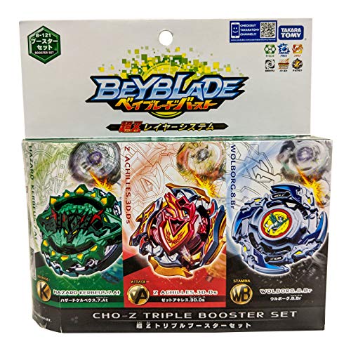 Takara Tomy Beyblade Burst B-121 Cho-Z Triple Booster Set NEW from Japan_10