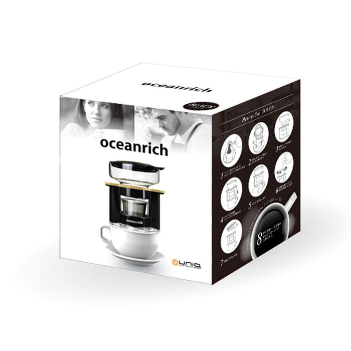 Oceanrich automatic drip coffee maker black UQ-CR8200BL Battery Powered NEW_7