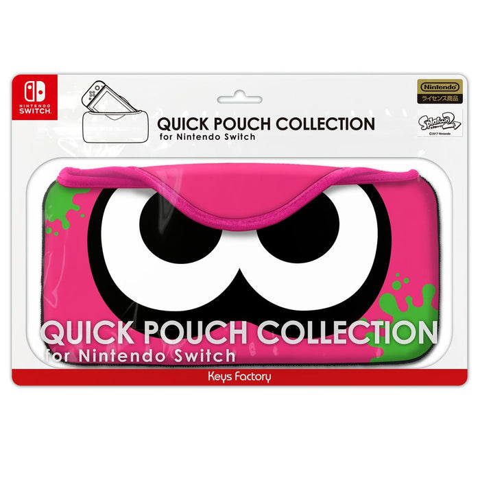QUICK POUCH COLLECTION for Nintendo Switch splatoon2 squid Neon Pink CQP-003-1_1
