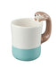 Decole Otter Mug Latte Latte KW-92512 80x117xH112mm pottery Light Blue, Brown_1