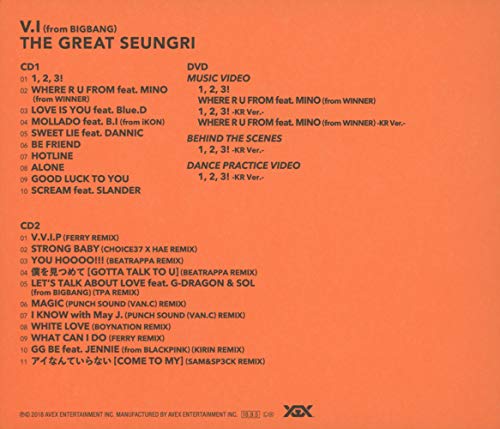 V.I (from BIGBANG) THE GREAT SEUNGRI 2 CD DVD AVCY-58735 K-Pop NEW from Japan_2