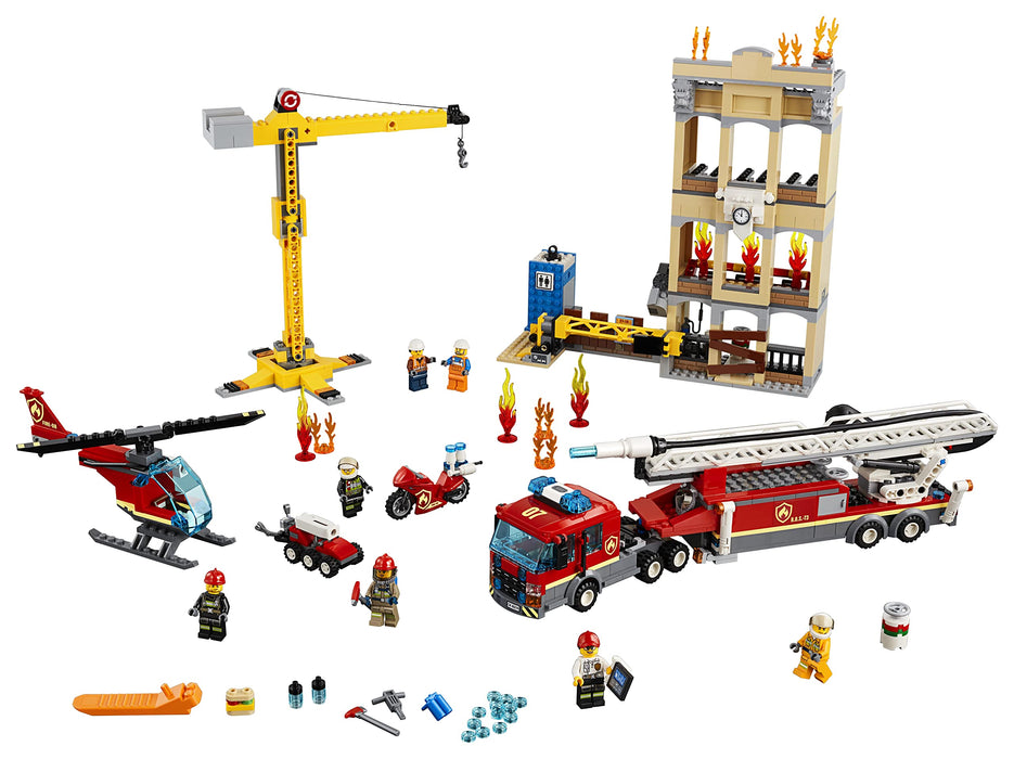 Lego City Fire Deposit 60216 Block Toy 943 pieces Battery Powered Multi Color_3