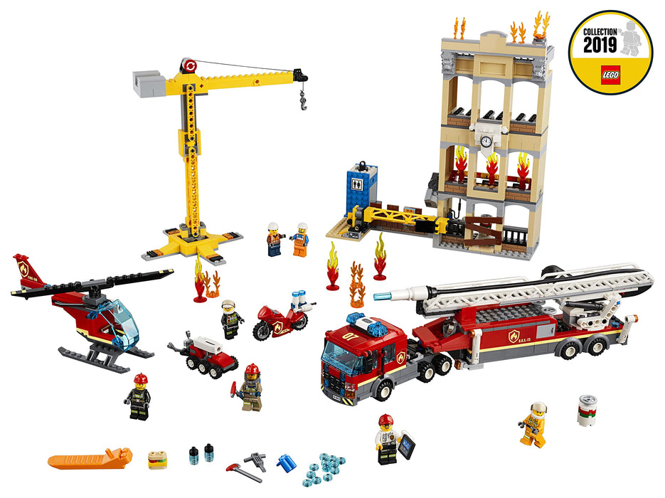 Lego City Fire Deposit 60216 Block Toy 943 pieces Battery Powered Multi Color_4